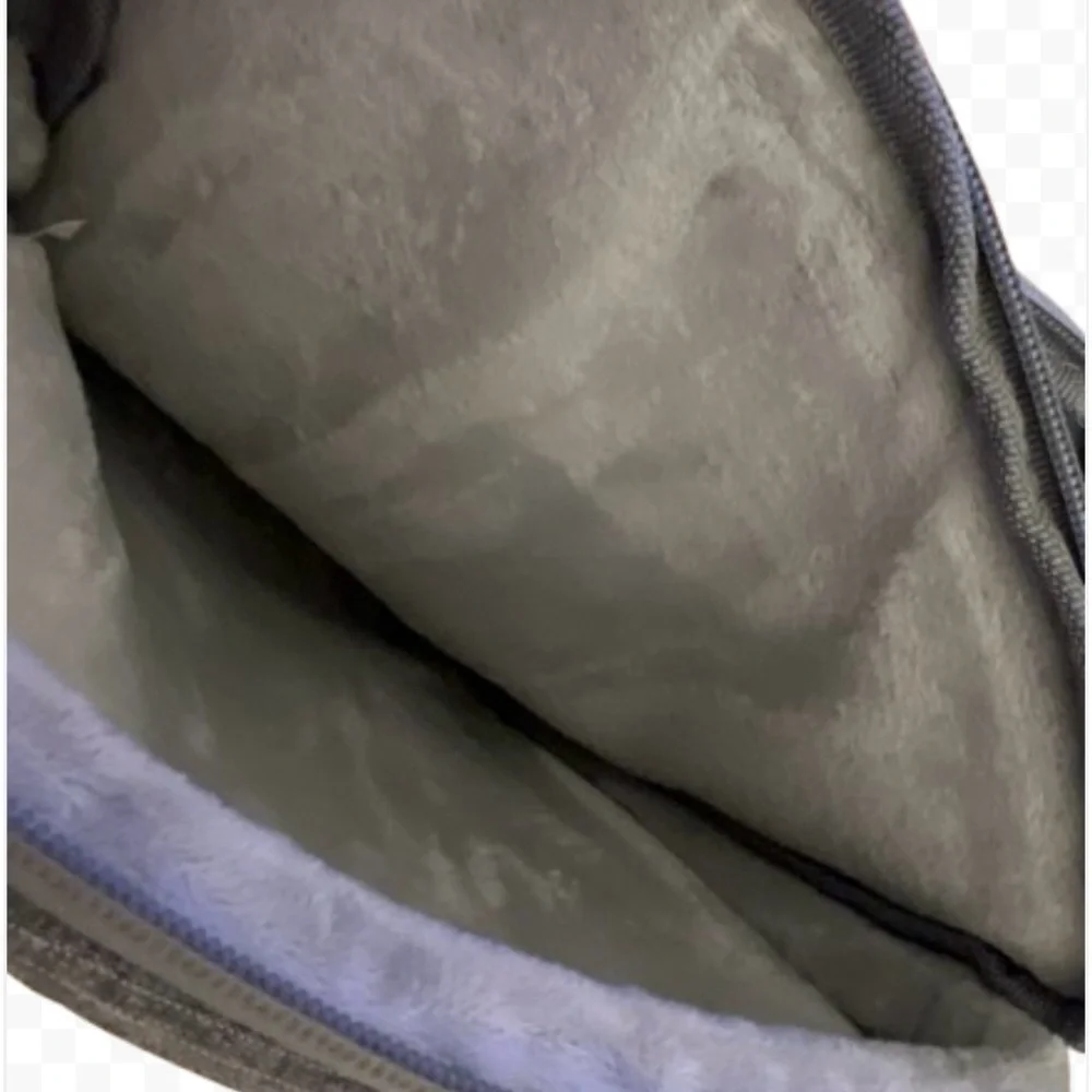 Mosuso Gray Laptop/Tablet Carry Travel Padded Case W/ Shoulder Strap & Cord Case
